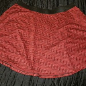A line plaid skater skirt